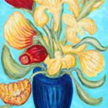 Blue Vase Floral